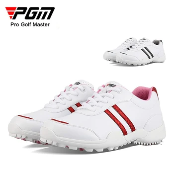 PGM Kadın Sabit Anti Kayma Başak golf ayakkabıları Bayanlar Su Geçirmez Nefes Sneakers Hızlı Bağlama Rahat Eğitmenler hafif ayakkabı
