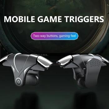 G12 Cep Telefonu Oyun Tetik Oyun PUBG Shooter Joystick Gamepad Çekim ABS Amaç Anahtar Düğmesi L1 R1 Denetleyici IOS Android için