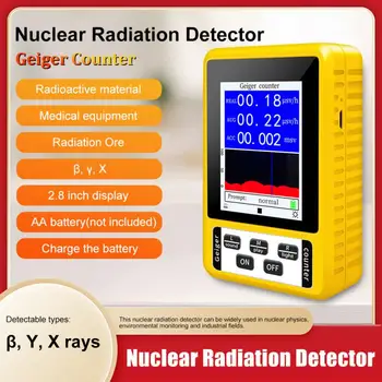 Yeni BR - 9C XR-3 Nucleaire radyasyon dedektörü 2'si 1 arada Emf Test Cihazı Geigerteller Kleur Scherm Persoonlijke Dozimetre Marmer Detectoren