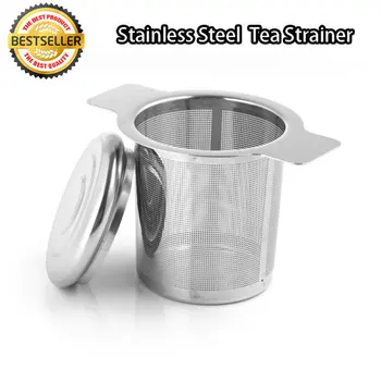 1 adet Paslanmaz Çelik Filtre Metal Kaçak Çay Demlik Gevşek Yaprak Süzgeç Filtre Bitkisel Mutfak Aksesuarları Kullanımlık Çay Demlik