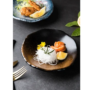 7 inç Seramik Sığ Yemekleri Porselen Japon Tarzı Akşam Yemeği Kek Tava Setleri Makarna servis tabağı Meze